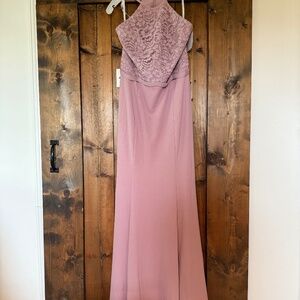 Brand New size 10 David’s Bridal Mauve bridesmaid dress